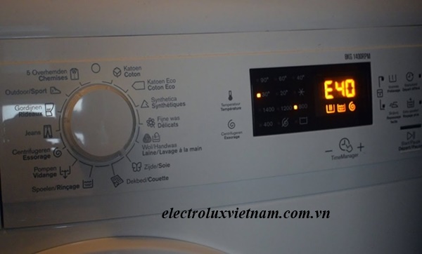 lưu ý sửa dụng máy giặt Electrolux