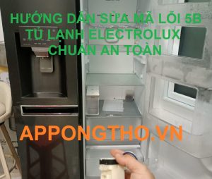 Tủ lạnh Electrolux báo lỗi 5B Nguy cơ mếu không xử lý kịp thời