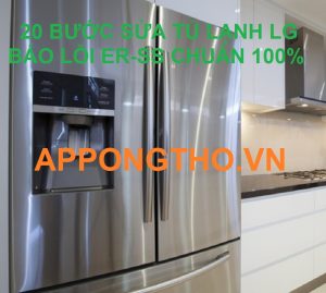 Kiểm tra cảm biến nhiệt độ khi tủ lạnh LG báo lỗi ER-SS?