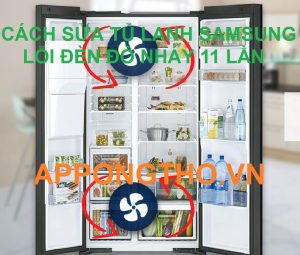 Cửa tủ lạnh Samsung không kín gây ra lỗi báo đèn nháy 11 lần không?